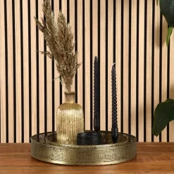 Wohnen Tablett Duo in Altgold - Rigori (zweiteilig)