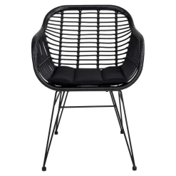 Teak Altholz Tisch & Kunstrattan Stühle - Dariofa (siebenteilig)^Wohnen Online