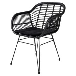 Teak Altholz Tisch & Kunstrattan Stühle - Dariofa (siebenteilig)^Wohnen Online