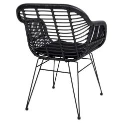 Teak Altholz Tisch & Kunstrattan Stühle - Dariofa (siebenteilig)^Wohnen Online