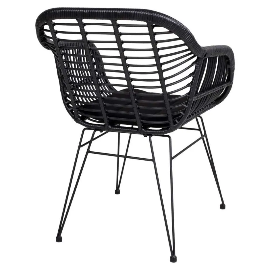 Teak Altholz Tisch & Kunstrattan Stühle - Dariofa (siebenteilig)^Wohnen Online