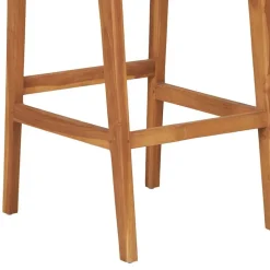 Wohnen Teak Barstühle mit Kordelgeflecht - Merlan