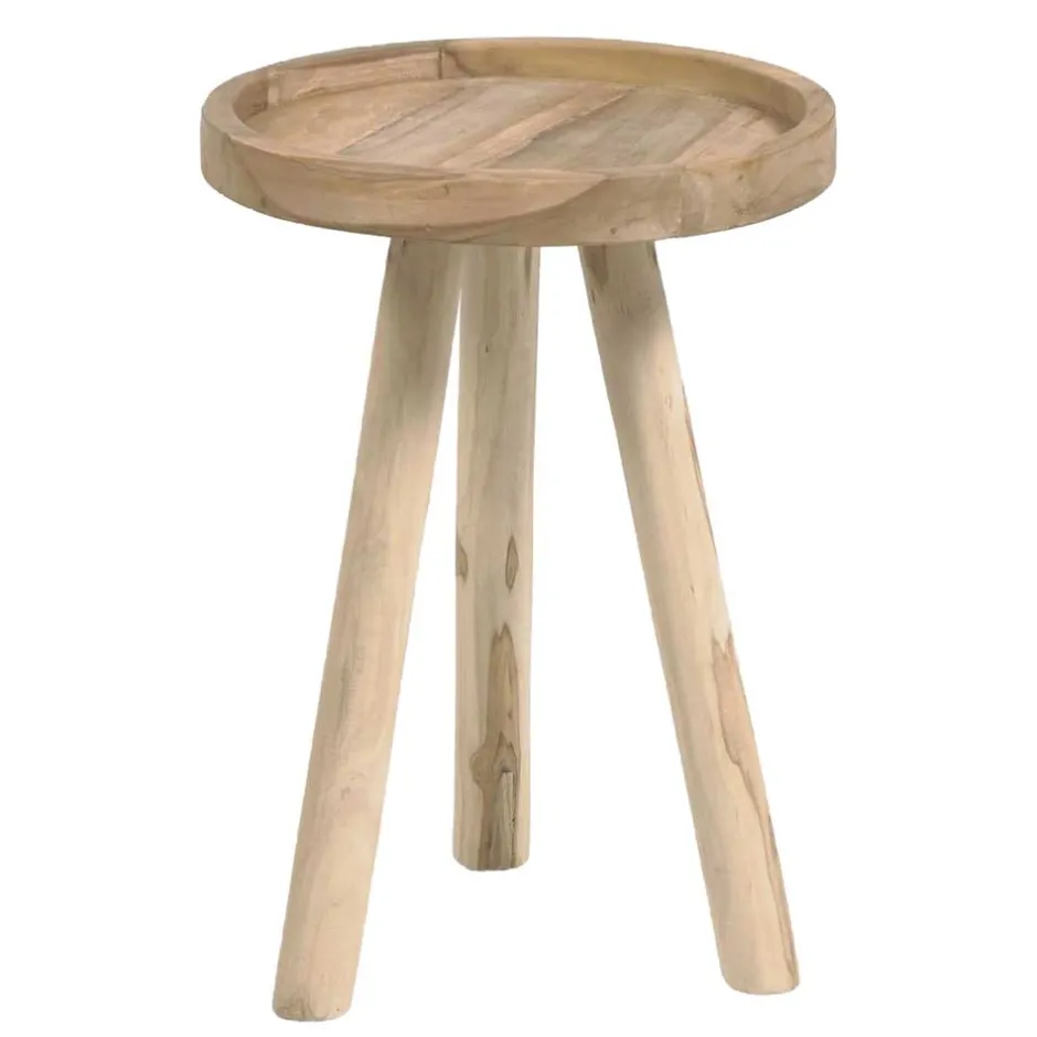 Wohnen Teak Couchtisch mit Drei-Bein-Gestell - Marcel