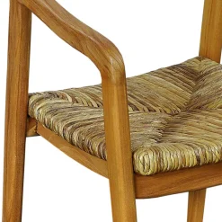 Wohnen Teak Holzstuhl mit Armlehnen - Donabello