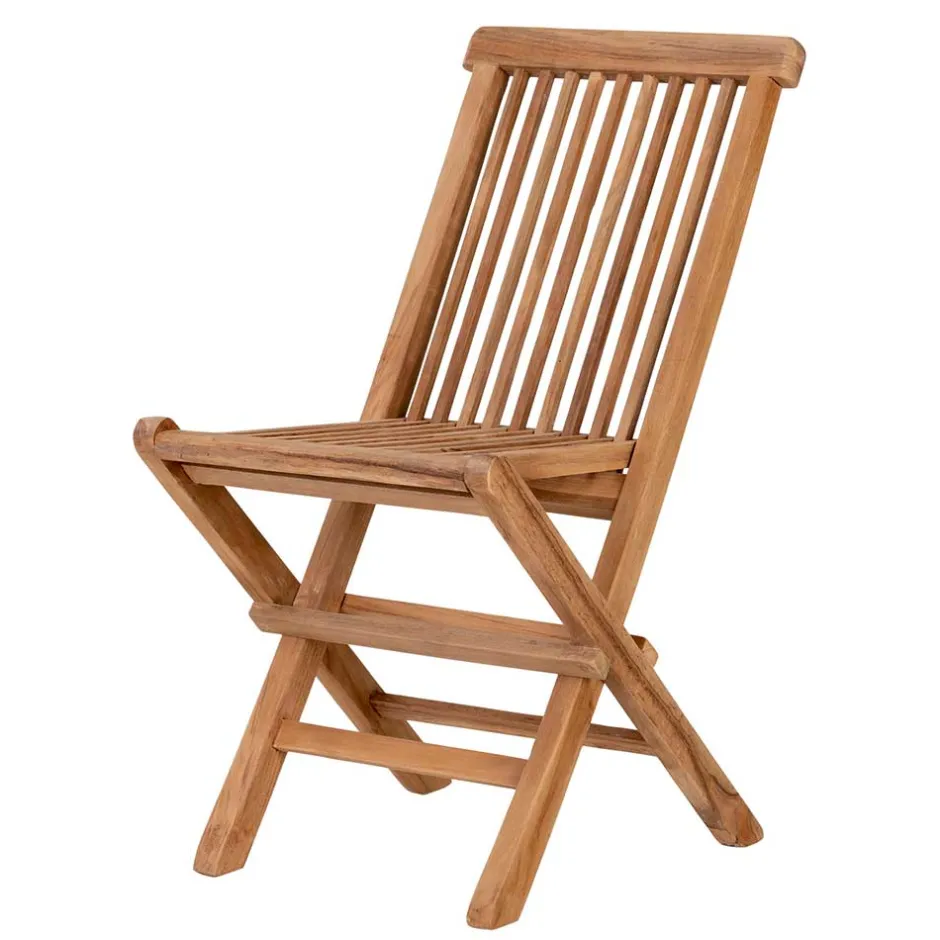 Teak Kinderstühle mit 33 cm Sitzhöhe - Almente (2er Set)^Wohnen Discount