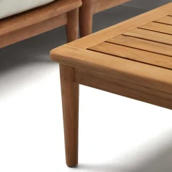 Wohnen Teak Lounge mit Couchtisch Set - Palm (vierteilig)