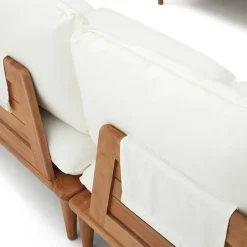 Wohnen Teak Lounge mit Couchtisch Set - Palm (vierteilig)
