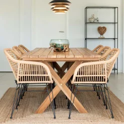 Teak Recyclingholz Esstisch & Stühle - Placer (siebenteilig)^Wohnen Best