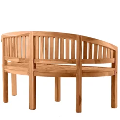 Teakholz Bananenbank für Garten 150x86x61 - Klahuma^Wohnen Hot