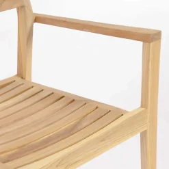 Wohnen Teakholz Gartenstühle naturbelassen - Ginhopa (6er Set)