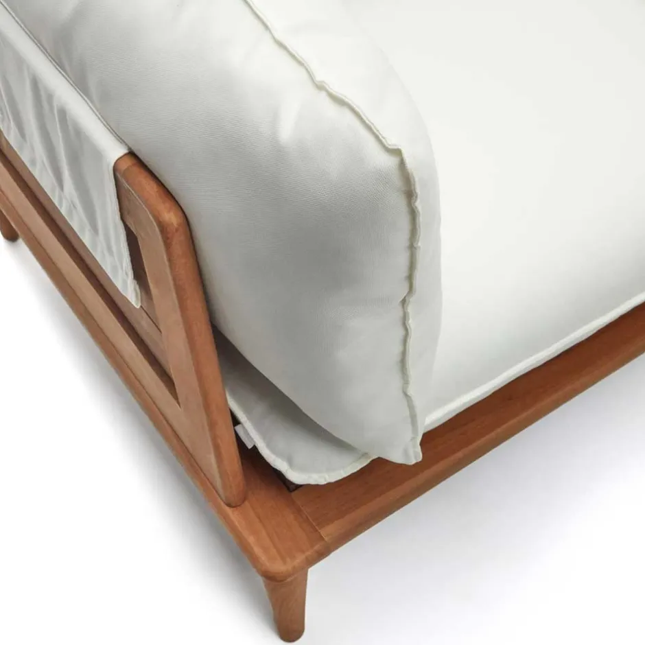 Teakholz Lounge modular & 2 Couchtische - Palm (sechsteilig)^Wohnen New