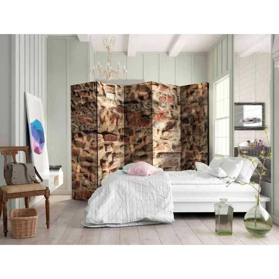 5-teiliger Paravent zum mobilen Einsatz - Caron^Wohnen Outlet