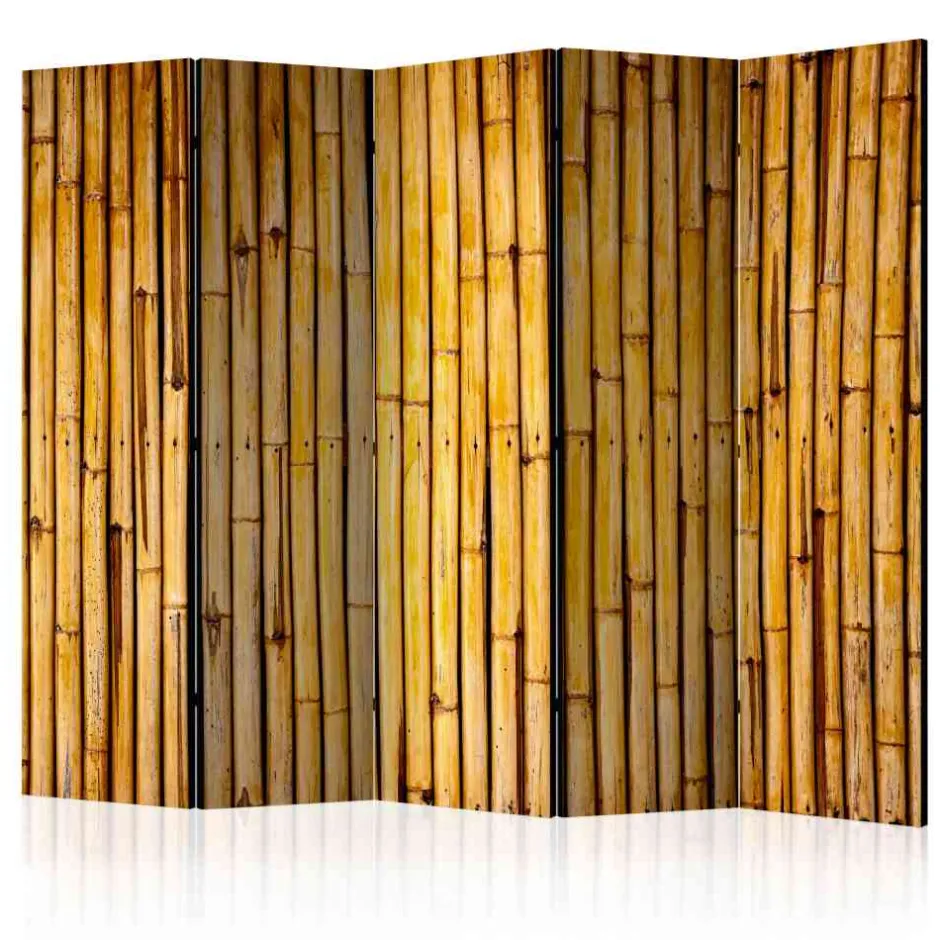 5-teiliger Raumtrenner Bambus Sichtschutz - Ezema^Wohnen Outlet