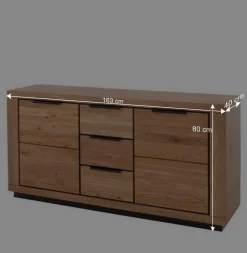 Wohnen Teilmassive Anrichte aus Wildeiche - Vlacoma