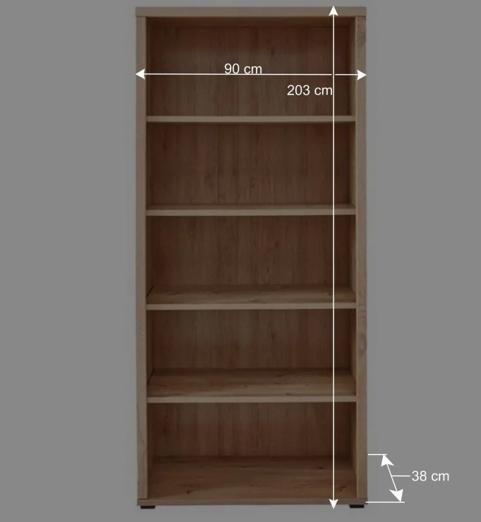Wohnen Teilmassive Büroeinrichtung als Set - Emly (fünfteilig)