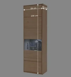 Teilmassive TV Anbauwand in Eiche - Vernella (vierteilig)^Wohnen Outlet