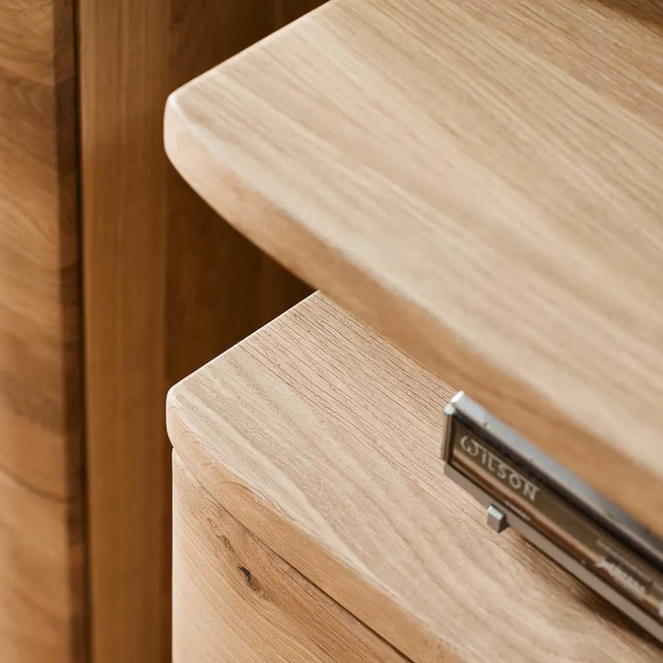 Teilmassive Wohnkombination in Eiche - Crokas (vierteilig)^Wohnen Hot