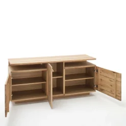 Teilmassive Wohnkombination in Eiche - Crokas (vierteilig)^Wohnen Hot