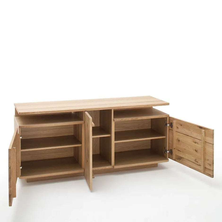 Teilmassive Wohnkombination in Eiche - Crokas (vierteilig)^Wohnen Hot