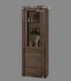 Teilmassive Wohnzimmermöbel aus Wildeiche - Maila (vierteilig)^Wohnen Clearance