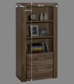 Teilmassive Wohnzimmermöbel aus Wildeiche - Maila (vierteilig)^Wohnen Clearance