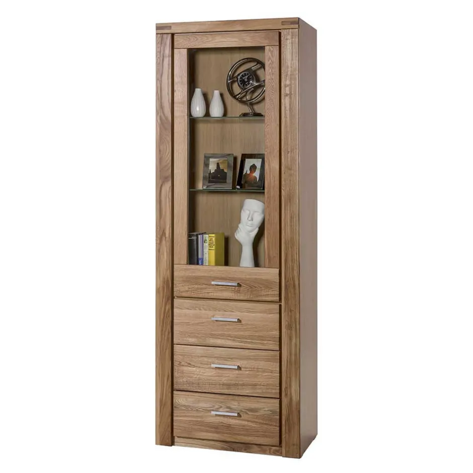 Teilmassive Wohnzimmermöbel aus Wildeiche - Maila (vierteilig)^Wohnen Clearance