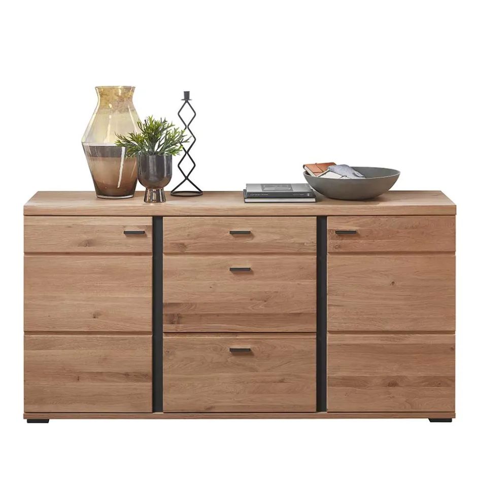 Teilmassives Sideboard in modernem Design - Mattadore^Wohnen Discount