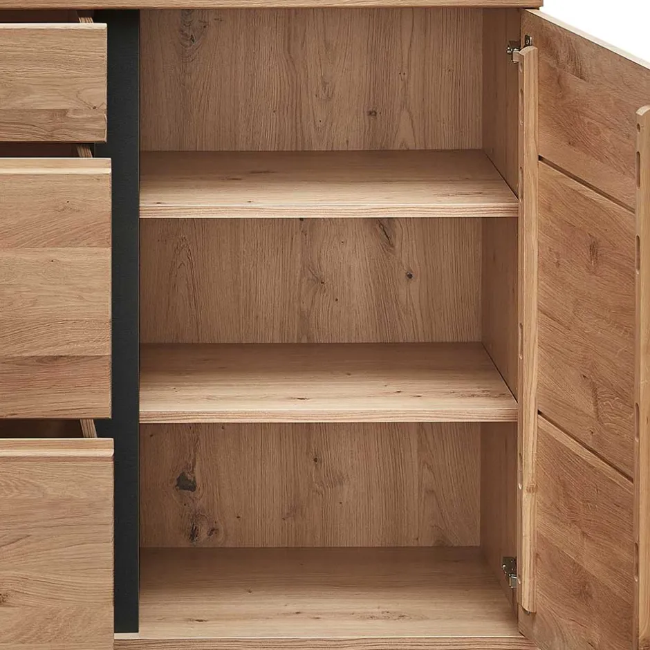 Teilmassives Sideboard in modernem Design - Mattadore^Wohnen Discount