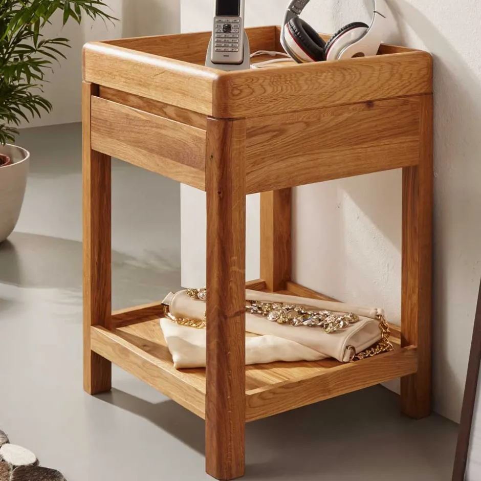 Telefonkonsole aus Wildeiche Massivholz - Uvinessa^Wohnen Best