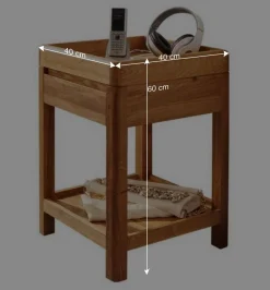 Telefonkonsole aus Wildeiche Massivholz - Uvinessa^Wohnen Best