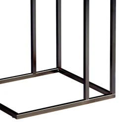 Telefontisch mit Holzplatte Kernbuche Lowes & Metallgestell Schwarz^Wohnen New