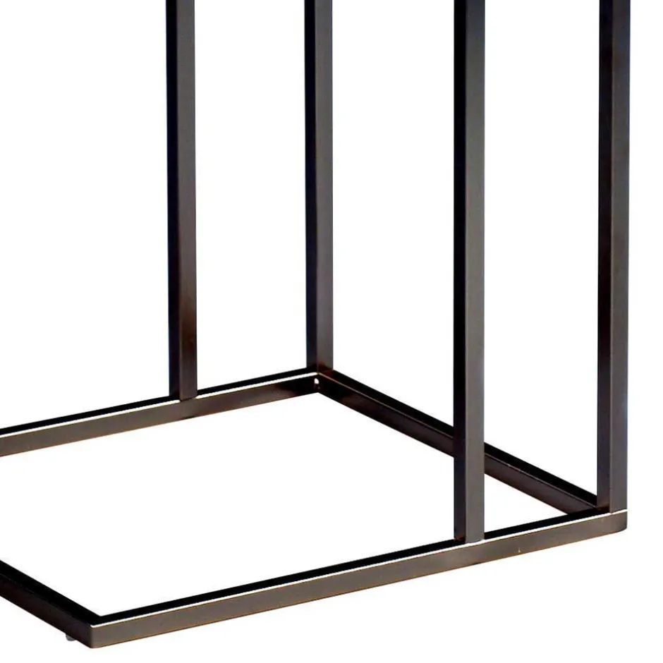 Telefontisch mit Holzplatte Kernbuche Lowes & Metallgestell Schwarz^Wohnen New