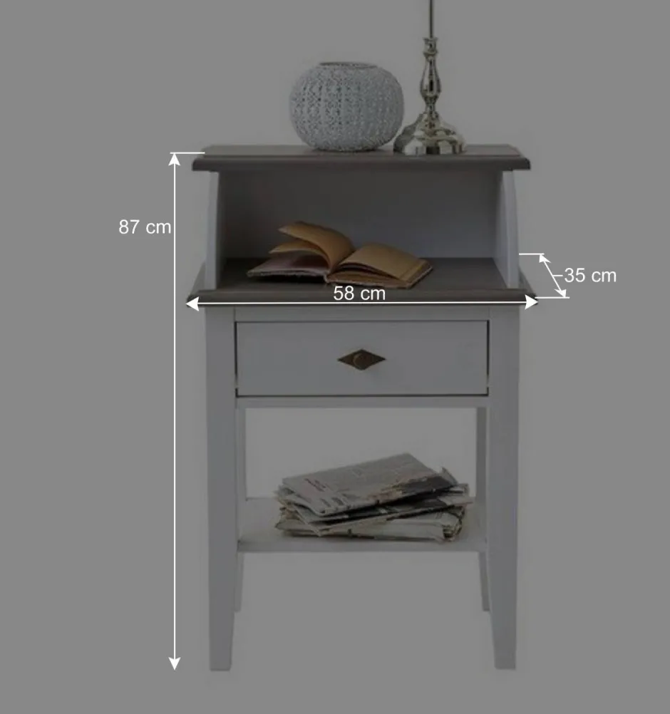 Telefontischchen Mirandesca in Weiß^Wohnen New