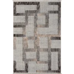 Teppich mit geometrischem Muster - Ellis^Wohnen