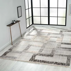 Teppich mit geometrischem Muster - Ellis^Wohnen