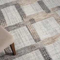 Teppich mit geometrischem Muster - Ellis^Wohnen