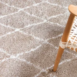 Wohnen Teppich mit hohem Flor - 150 cm rund - Alli