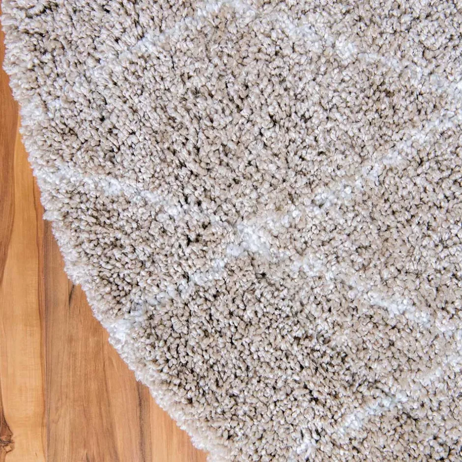 Wohnen Teppich mit hohem Flor - 150 cm rund - Alli