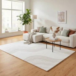 Wohnen Teppich mit Wellenmuster - Makur