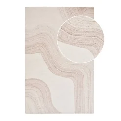 Wohnen Teppich mit Wellenmuster - Makur