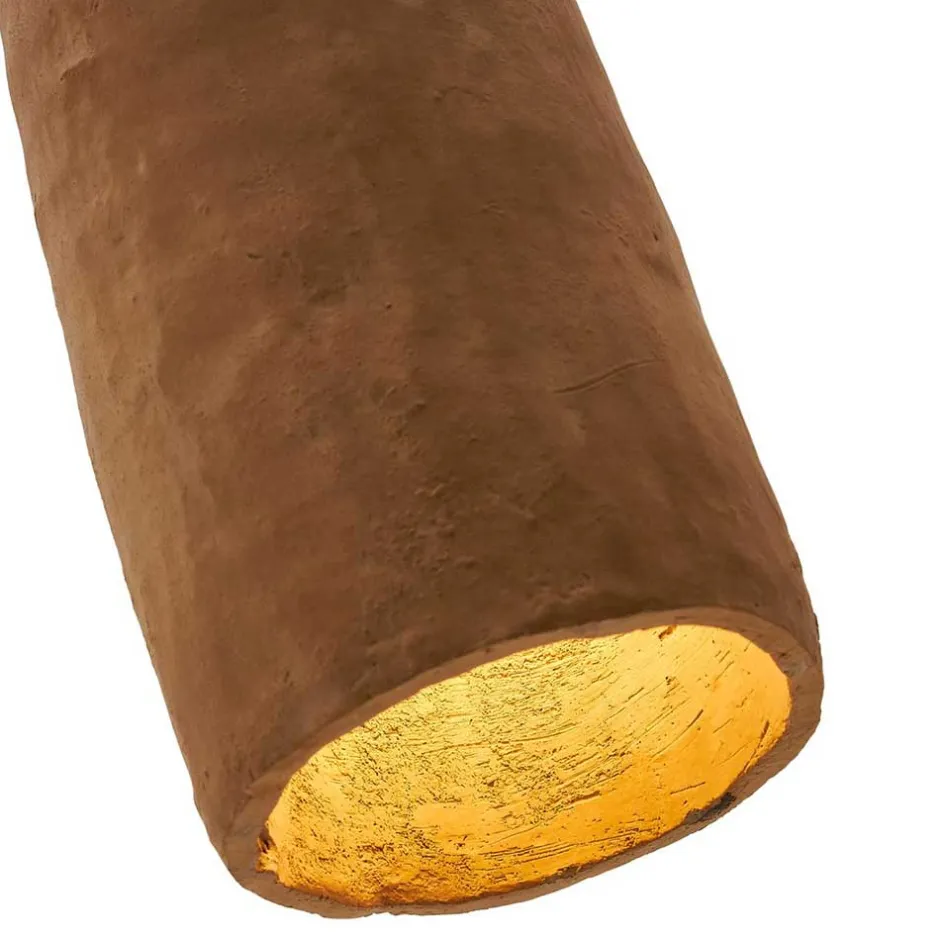 Wohnen Terracotta Pendelleuchte in Braun - Hanni