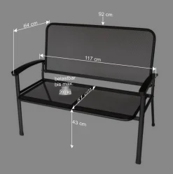 Terrassenbank Islenka aus Alu^Wohnen Discount