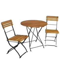 Wohnen Terrassensitzgruppe Daroncas mit rundem Tisch (dreiteilig)