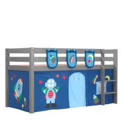 Themen-Hochbett Weltall Astronaut in Grau - Tablonero^Wohnen Clearance