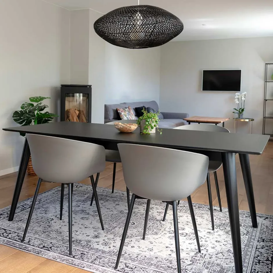 Wohnen Tisch & Schalenstühle Set - Vigadru (fünfteilig)