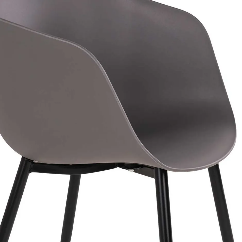 Wohnen Tisch & Schalenstühle Set - Vigadru (fünfteilig)