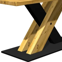 Wohnen Tisch auf Säulengestell im X-Design - Chancy