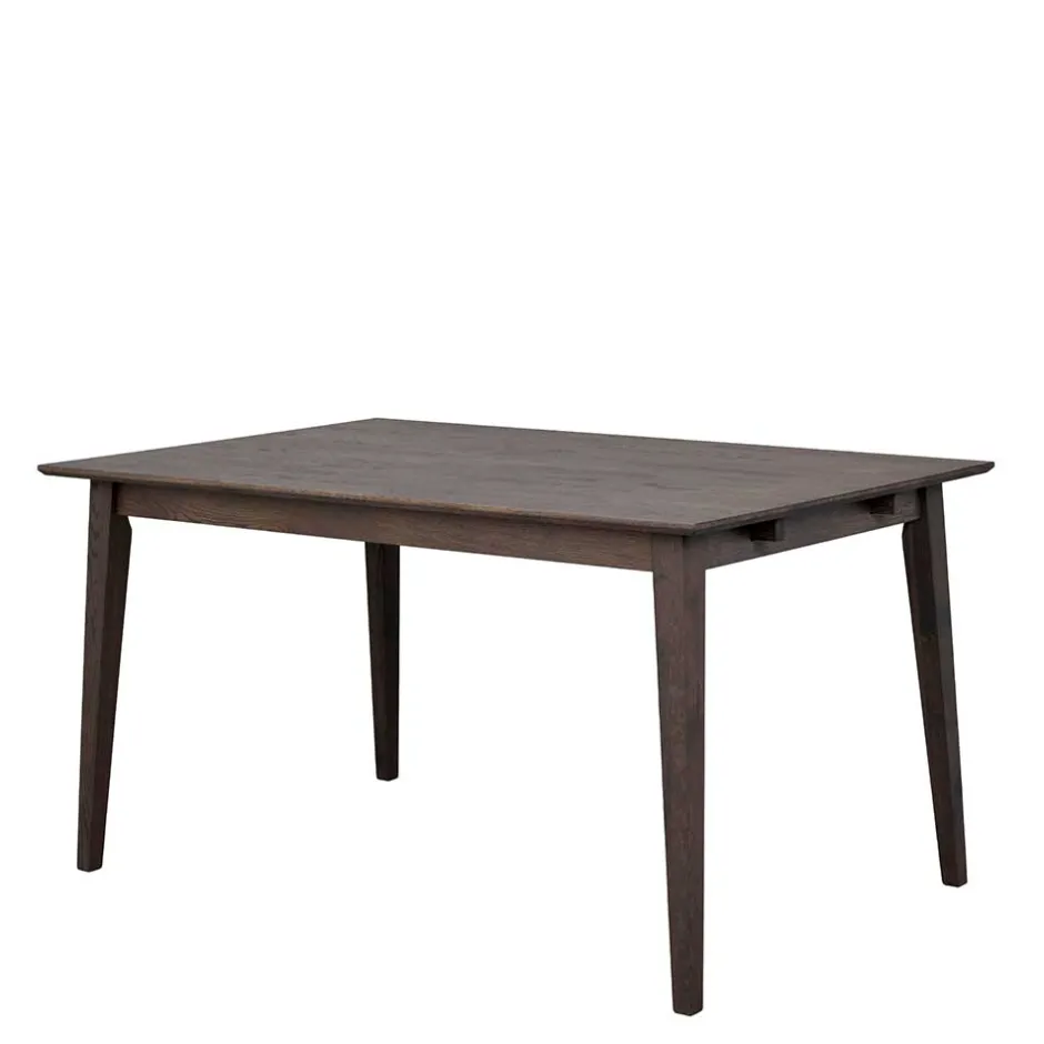 Wohnen Tisch aus Eiche Massivholz in Dunkelbraun - Lomarios