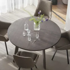 Wohnen Tisch in Dunkelbraun Eiche - Clause