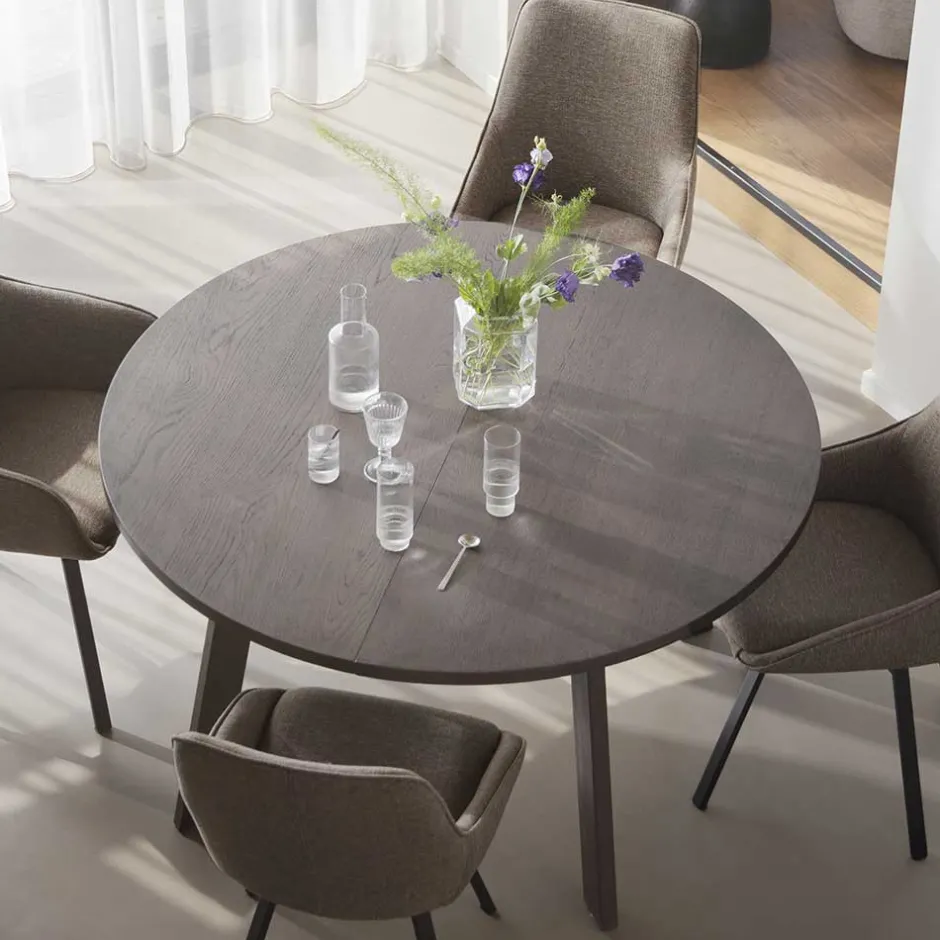 Wohnen Tisch in Dunkelbraun Eiche - Clause